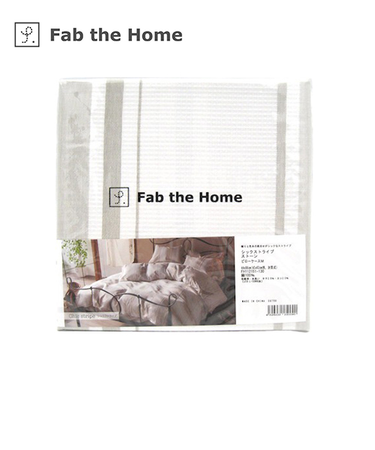 ファブ　ザ　ホーム（Fab　the　Home）　シックストライプ　ピローケース　M　ストーン
