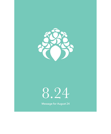 草紙堂　花結びメッセージカード　8月24日