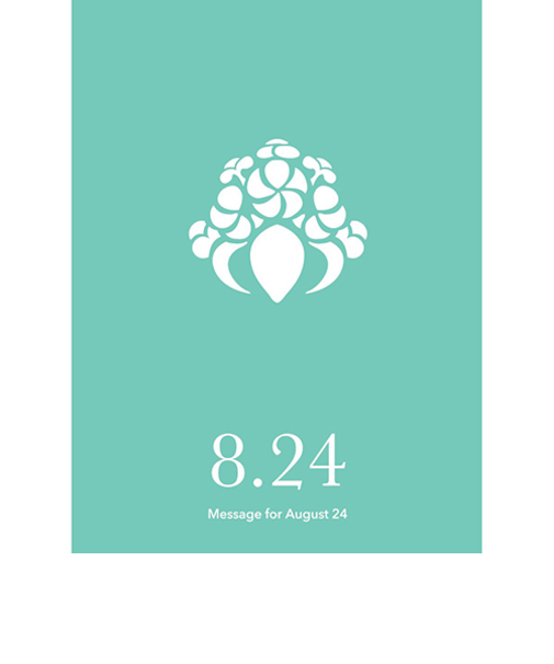 草紙堂　花結びメッセージカード　8月24日