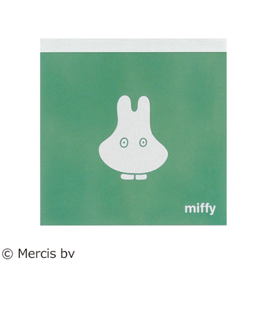 グリーンフラッシュ（GreenFlash）　ミッフィー（miffy）　メモパッド・スクエア　BM－140　obake