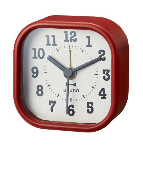 ブルーノ（BRUNO） スクエアリトルクロック BCA014 レッド｜ハンズの