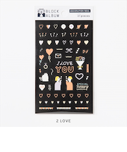 いろは出版　ブロックアルバム（BLOCK　ALBUM）　デコレーションシール　LOVE