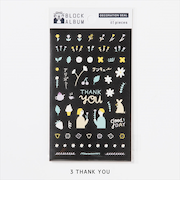 いろは出版　ブロックアルバム（BLOCK　ALBUM）　デコレーションシール　THANK　YOU