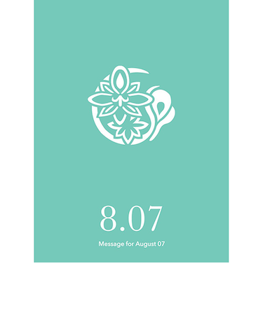 草紙堂　花結びメッセージカード　8月7日
