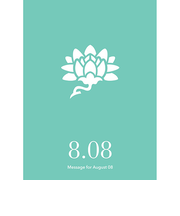 草紙堂　花結びメッセージカード　8月8日