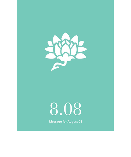 草紙堂　花結びメッセージカード　8月8日