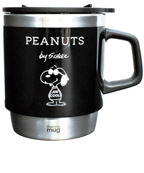 大西賢製販　SNOOPY　スタッキングサーモマグ　JOE　COOL／ブラック