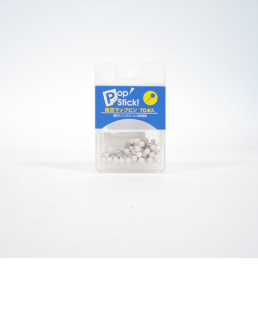 極豆マップピン　白　70本入