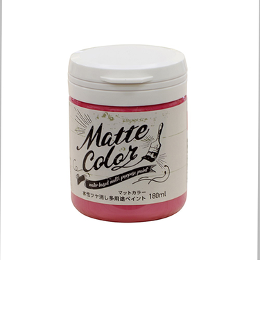 アサヒペン　水性　多用途ペイント　マットカラー　チェリーピンク　180mL