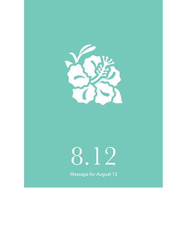 草紙堂　花結びメッセージカード　8月12日