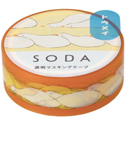 キングジム（KING　JIM）　ソーダ（SODA）　透明マスキングテープ　CMT15－018　ヒナタボッコ