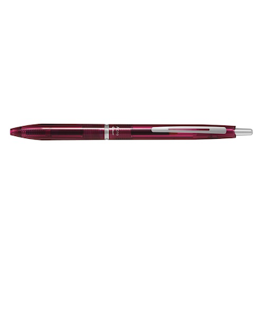 パイロット（PILOT）　油性ボールペン　アクロ300　BAC-30EF-CR　0.5mm　クリアレッド