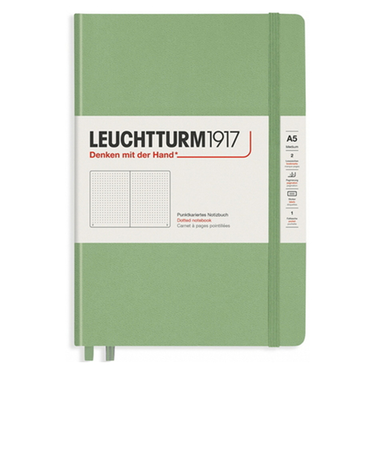 ロイヒトトゥルム1917（LEUCHTTURM1917）　ミディアム　A5　ドット　361584　セージ
