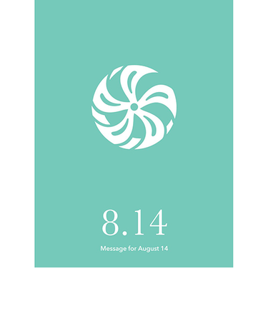 草紙堂　花結びメッセージカード　8月14日