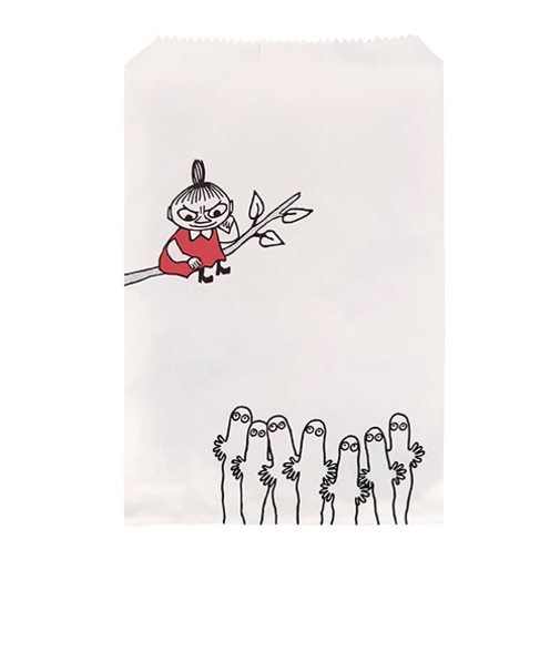 インディゴ　MP443　フラットバッグ　S　ニョロニョロ　ホワイト　10枚入