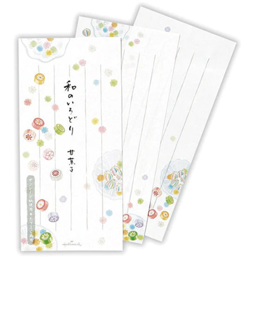 ホールマーク（Hallmark）　一筆箋　和のいろどり　818746　甘菓子2