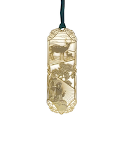 東洋精密工業　金のしおり和柄　D010　鹿と大仏