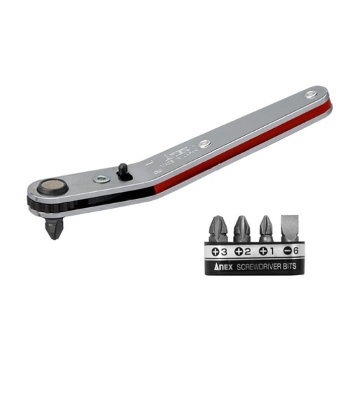 ANEX　ベントアップヘッド型　オフセットラチェットドライバー　No.428