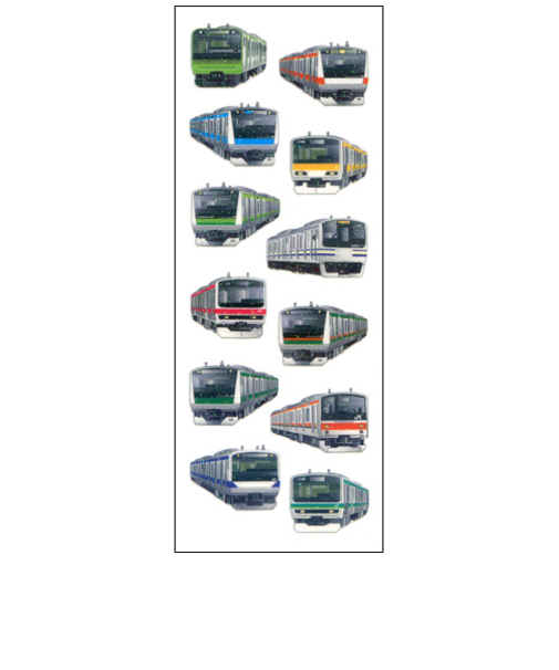 オクヤマ　ラメ入りシール　NR505　首都圏電車　JR東日本編