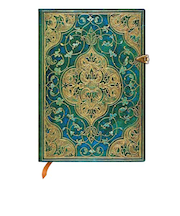 Paperblanks（ペーパーブランクス）　ターコイズ　ミディ