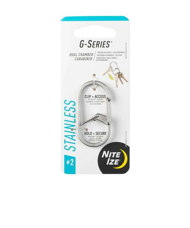 ナイトアイズ（NITE　IZE）　G　カラビナー　＃2　ステンレスシルバー
