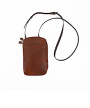 ジャルックススタイル（JALUX　STYLE）　Snobbist　アルチェレザー　ワンマイルショルダーポーチ　ブラウン