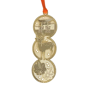 東洋精密工業　金のしおり和柄　D013　鳥居ともみじ