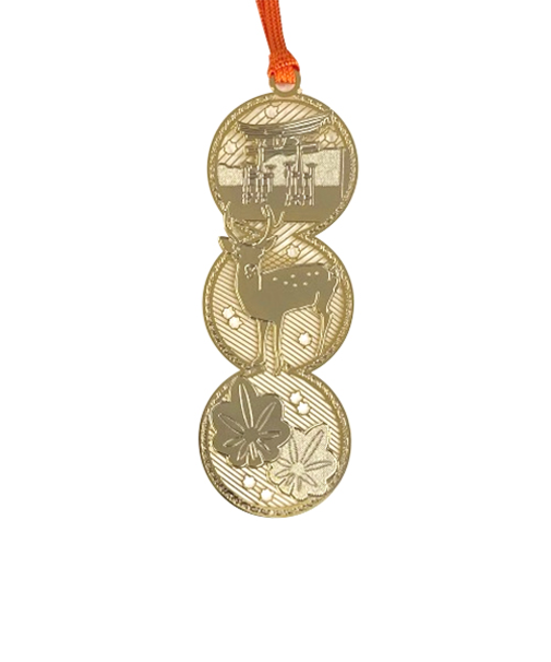 東洋精密工業　金のしおり和柄　D013　鳥居ともみじ