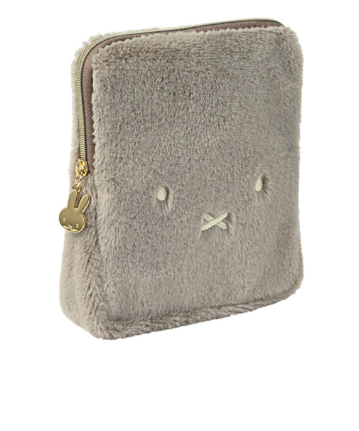 【お買い得】　クツワ　フラットポーチ　ミッフィー　グレージュ　EB393GE