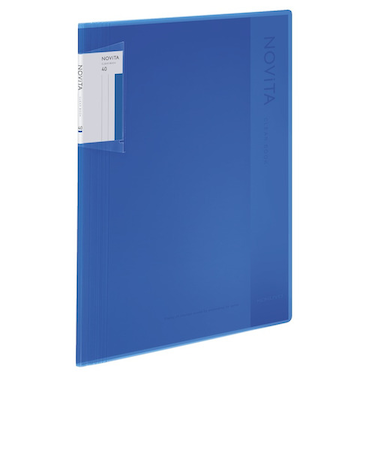 コクヨ（KOKUYO）　クリヤーブック　ノビータ　固定式　A4　40枚　ラ－NV40B　青