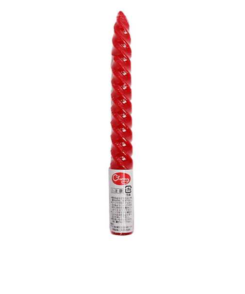 ラーバルマスク　8インチ　スパイラルキャンドル　赤