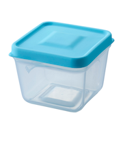 スマイルキッズ　ふたがトングになる保存容器　ATN-01MB　ミントブルー
