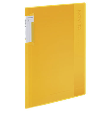 コクヨ（KOKUYO）　クリヤーブック　ノビータ　固定式　A4　20枚　ラ－NV20Y　黄