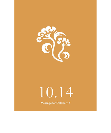 草紙堂　花結びメッセージカード　10月14日