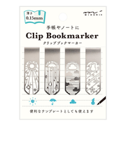 ミドリ（MIDORI）　ブックマーカー　クリップ　43405006　天気柄A