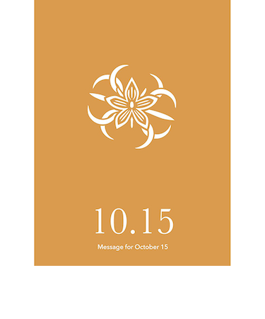 草紙堂　花結びメッセージカード　10月15日