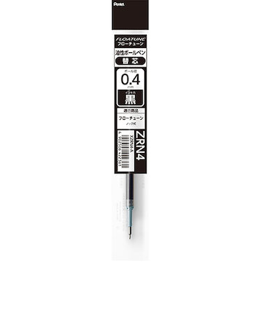 ぺんてる（Pentel）　フローチューン（FLOATUNE）替芯　0.4mm　XZRN4-A　黒