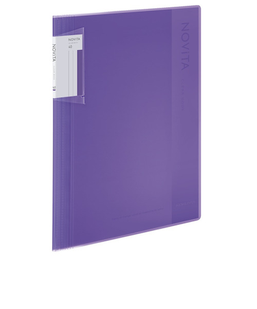 コクヨ（KOKUYO）　クリヤーブック　ノビータ　固定式　A4　40枚　ラ－NV40V　紫