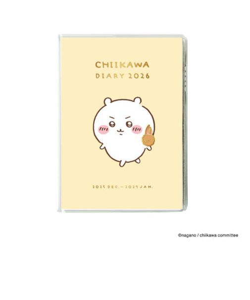 【2026年1月始まり】　アートプリントジャパン（A.P.J.）　コミック　ちいかわ　B6　マンスリーブロック　M404　カニ爪唐揚げ　月曜始まり