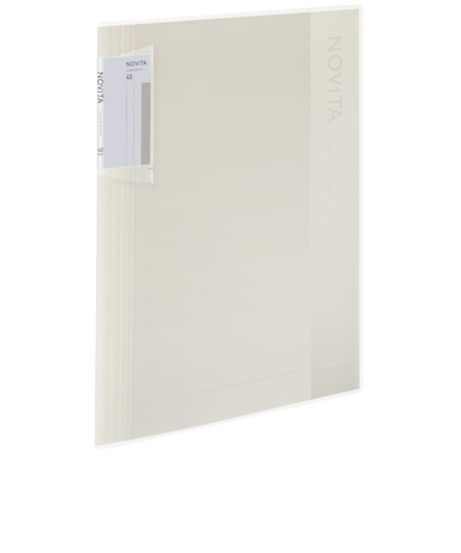 コクヨ（KOKUYO）　クリヤーブック　ノビータ　固定式　A4　40枚　ラ－NV40W　白