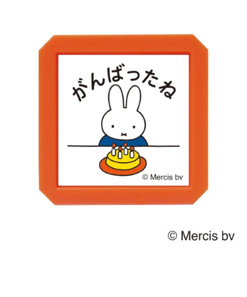 こどものかお　ブルーナ　浸透印　SQ　2069－008　ミッフィー　がんばったね