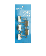 ダブルクリップ　中　25mm　シルバー　5個