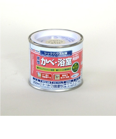 アトム　無臭かべ・浴室用塗料　アンティックホワイト　200ml