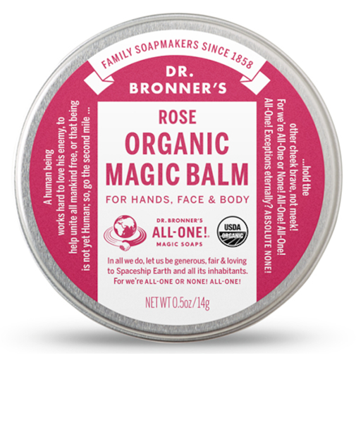 ドクターブロナー（DR.BRONNER’S）　オーガニックバーム　ローズ　14g