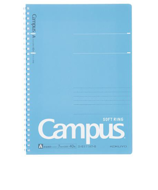 コクヨ（KOKUYO）　キャンパス　ソフトリングノート（ドット入り罫線）　ス-S111AT-B　ブルー