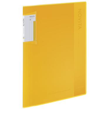 コクヨ（KOKUYO）　クリヤーブック　ノビータ　固定式　A4　40枚　ラ－NV40Y　黄