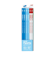 三菱鉛筆　ユニ　パレット　ダース箱　6角　K55632B　2B　パステルブルー＋赤鉛筆