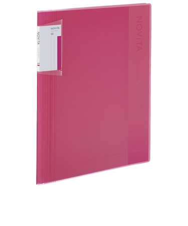 コクヨ（KOKUYO）　クリヤーブック　ノビータ　固定式　A4　60枚　ラ－NV60P　ピンク