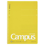 コクヨ（KOKUYO）　キャンパス　ソフトリングノート（ドット入り罫線）　ス-S111AT-Y　イエロー