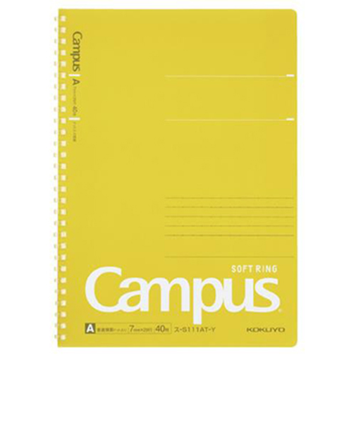 コクヨ（KOKUYO）　キャンパス　ソフトリングノート（ドット入り罫線）　ス-S111AT-Y　イエロー